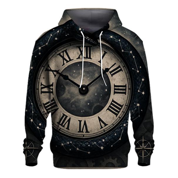 Celestial Serpent Timekeeper hoodies fashion
