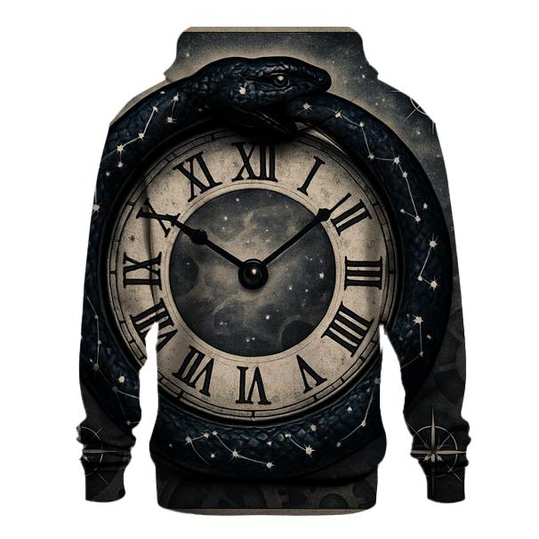Celestial Serpent Timekeeper hoodies fashion