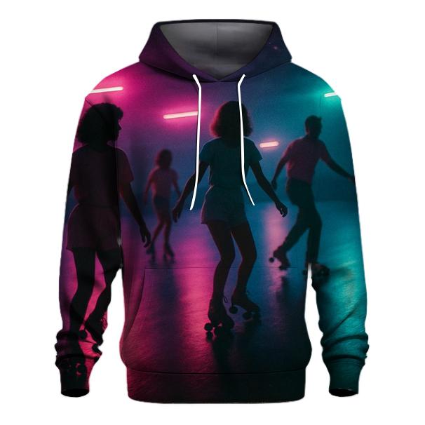 Retro Roller Rink Night pullover hoodies