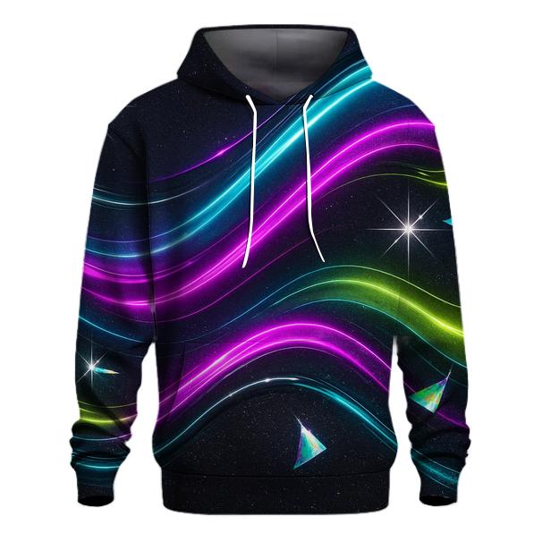 Electric Neon Aurora lightweight hoodies