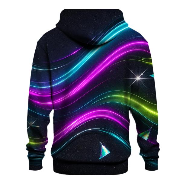 Electric Neon Aurora lightweight hoodies