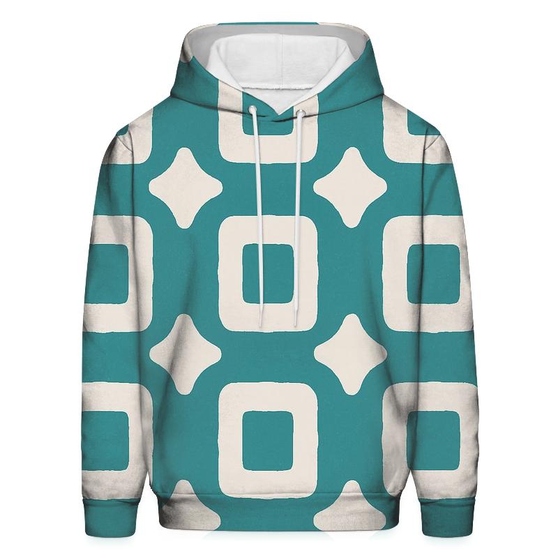 Itajime Clamp Grid graphic hoodies