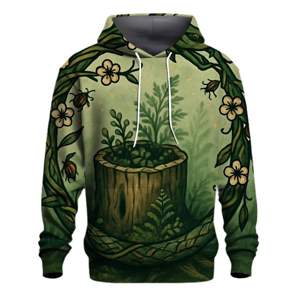Verdant Ouroboros Grove heavyweight hoodies