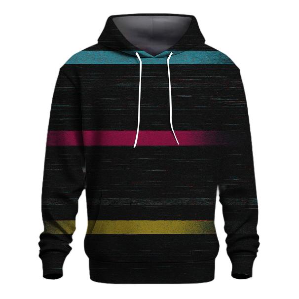VHS Static Stripes custom hoodies