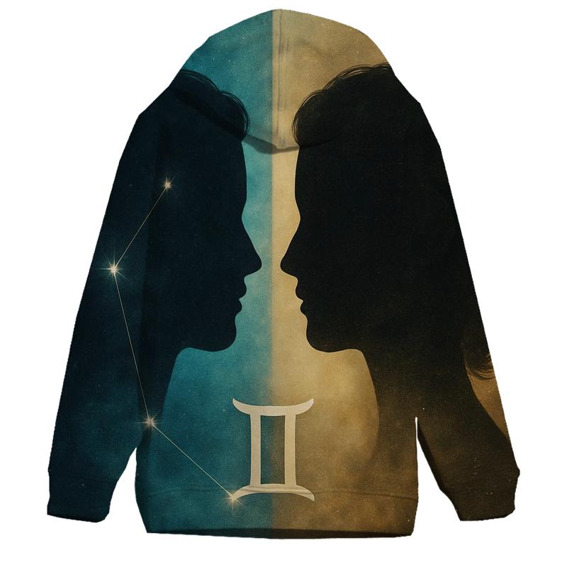 Gemini Twin Nebula Portrait pullover hoodies