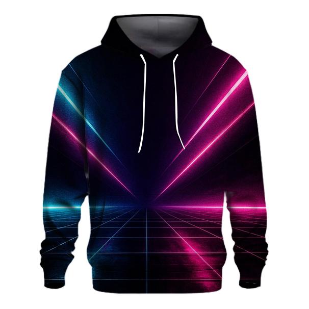 Neon Grid Surge custom hoodies