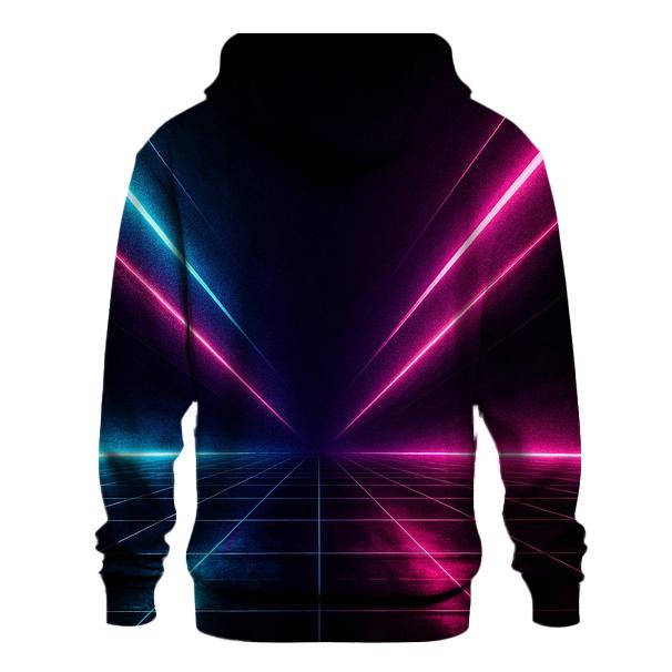 Neon Grid Surge custom hoodies