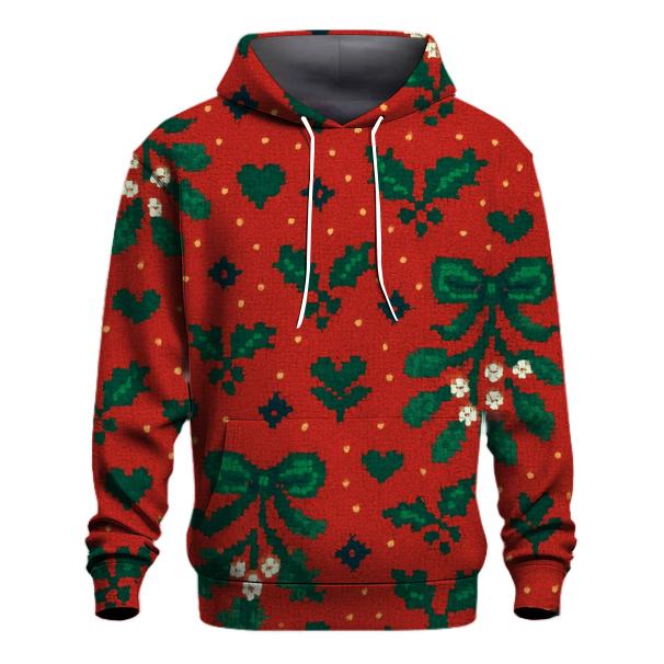 Merry Mistletoe Confetti Design pullover hoodies