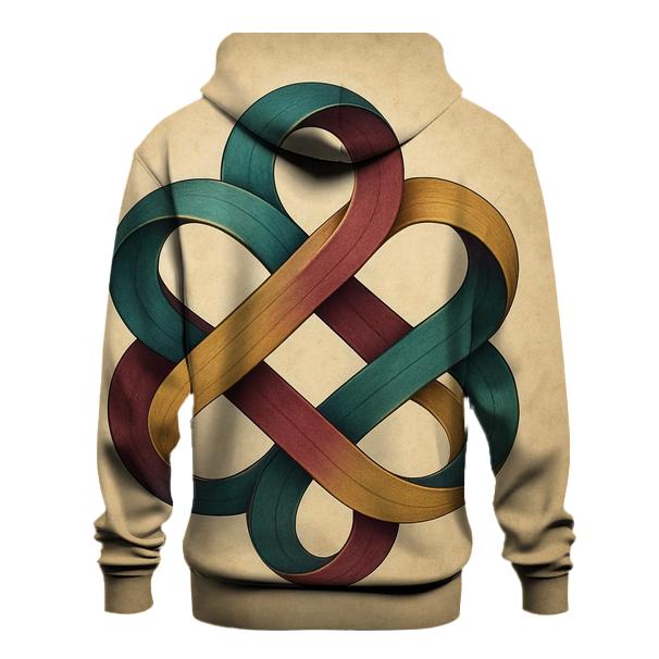 Infinite Knot embroidered hoodies