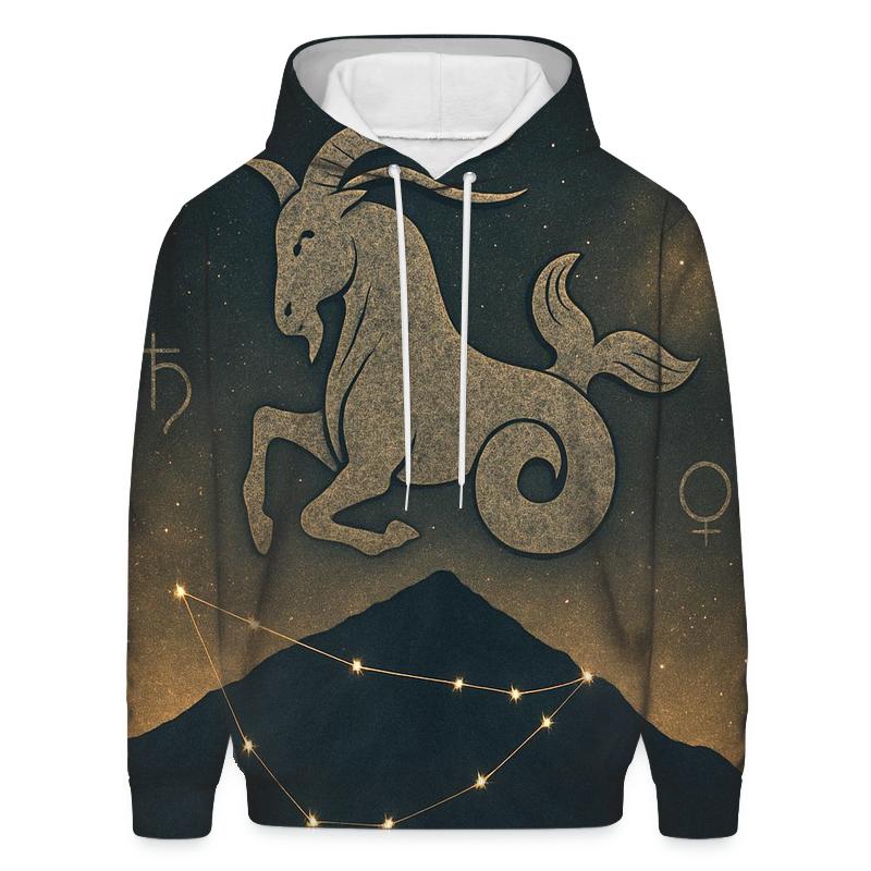 Capricorn Mountain Goat Nebula lightweight hoodies