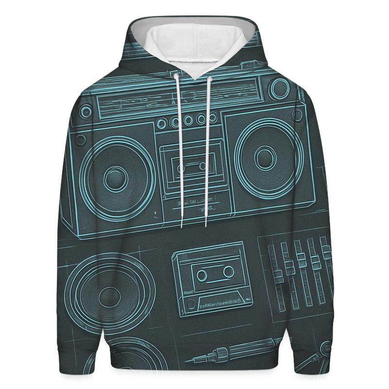 Boombox Blueprint premium hoodies
