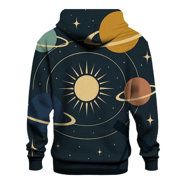Retro Cosmic Orbit designer hoodies