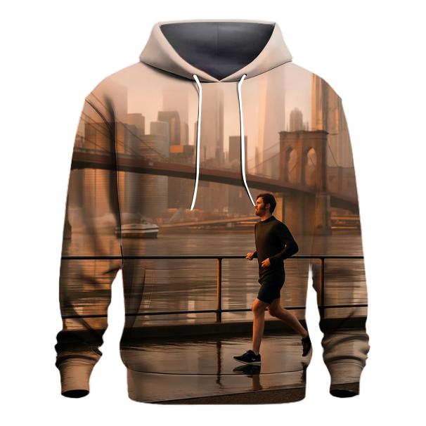 Sunrise Reflections Over Lower Manhattan printed hoodies