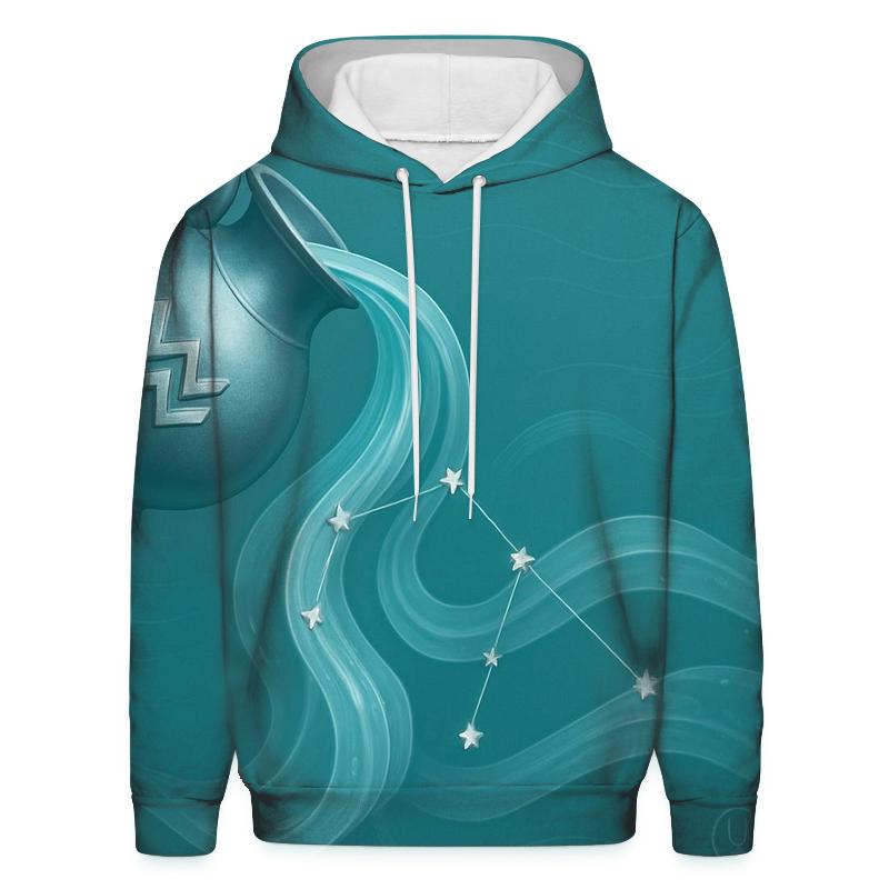 Aquarius Water Bearer Wave Chart designer hoodies