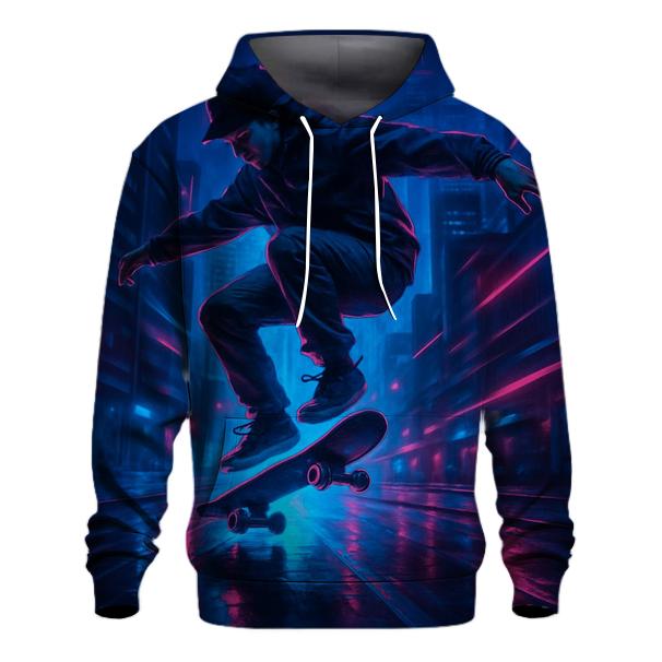 Night Skate Cityscape zip-up hoodies