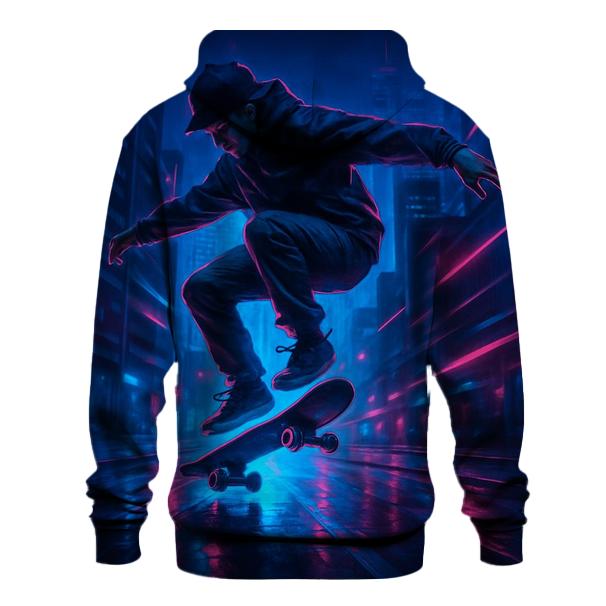 Night Skate Cityscape zip-up hoodies