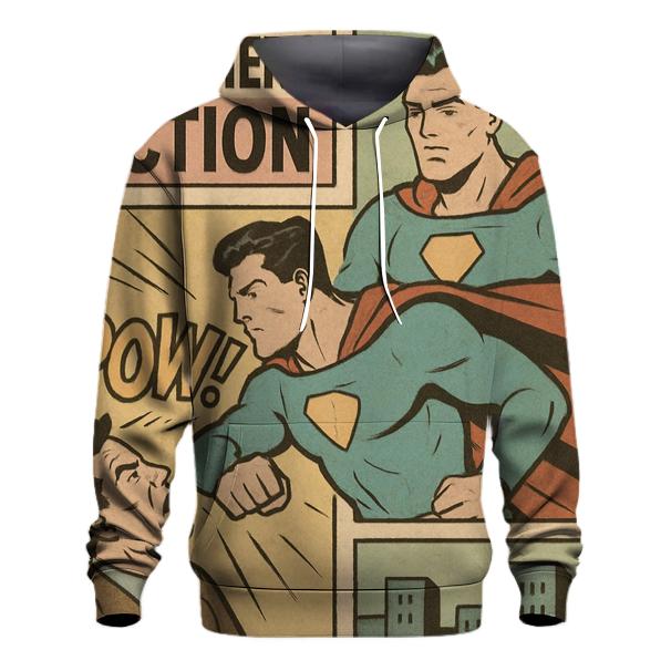 Faded Comic Strip Poster designer hoodies