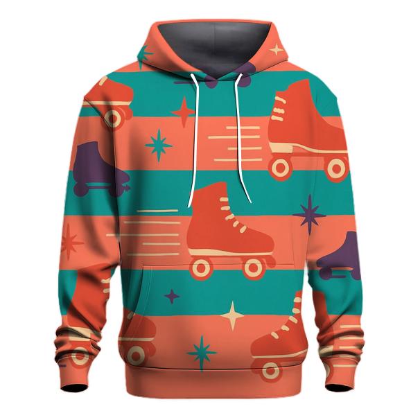 Roller Rink Stripes graphic hoodies