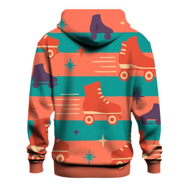 Roller Rink Stripes graphic hoodies