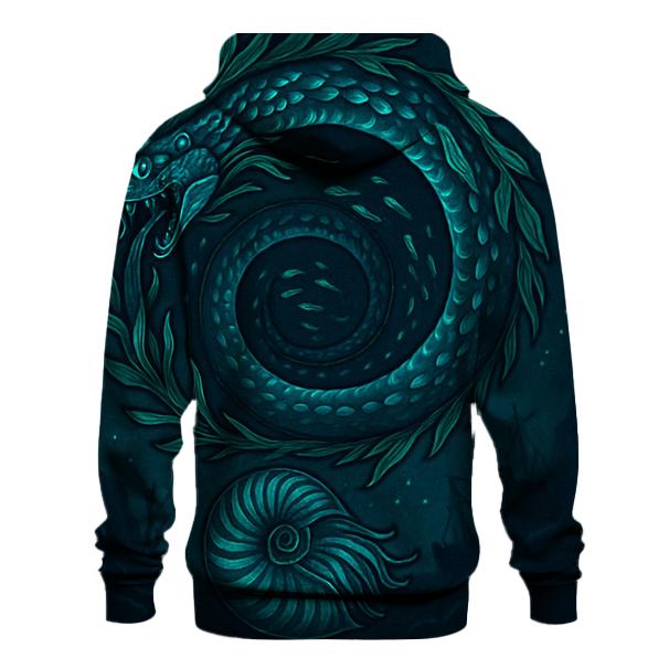 Tidal Ouroboros Of The Deep lightweight hoodies
