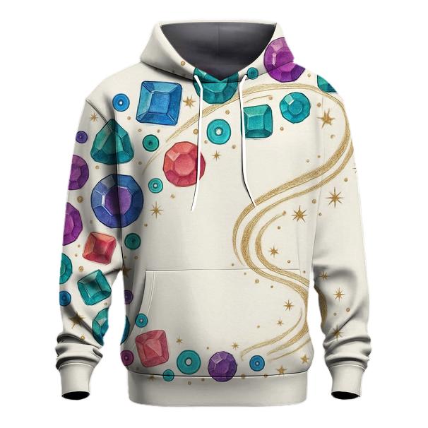 Gem Constellation Trail zip-up hoodies