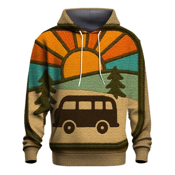 Sunburst Camper Patch custom hoodies