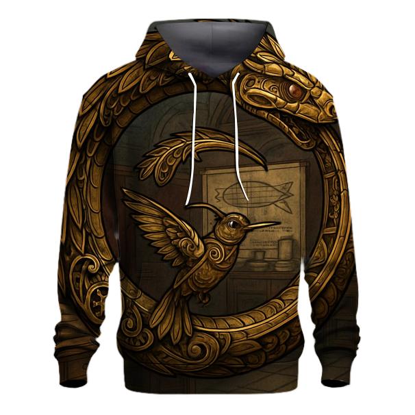 Clockwork Ouroboros Aviary embroidered hoodies