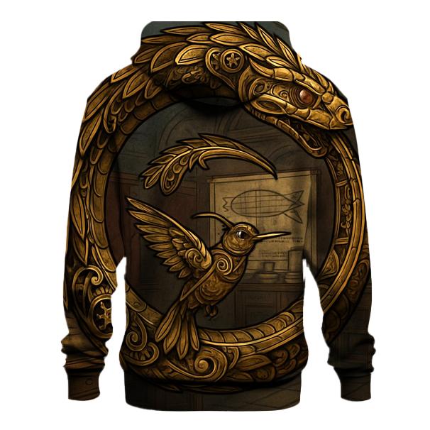 Clockwork Ouroboros Aviary embroidered hoodies