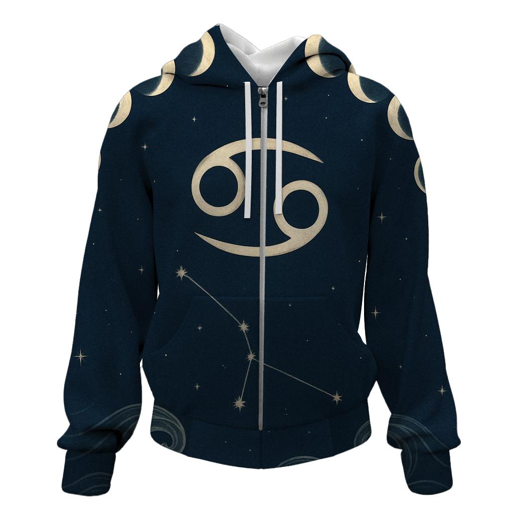 Lunar Cancer Moon Phase Cycle hoodie designs