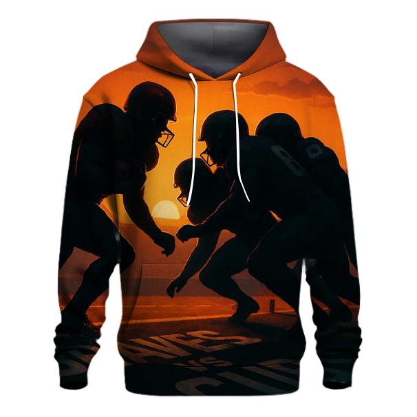 Sunset Goal Line Standoff embroidered hoodies