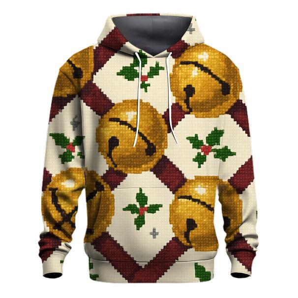 Sleigh Bell Crisscross Design lightweight hoodies