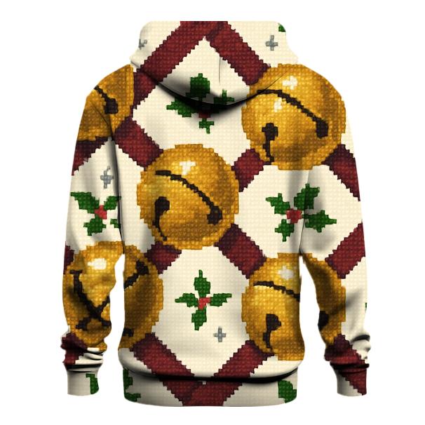 Sleigh Bell Crisscross Design lightweight hoodies