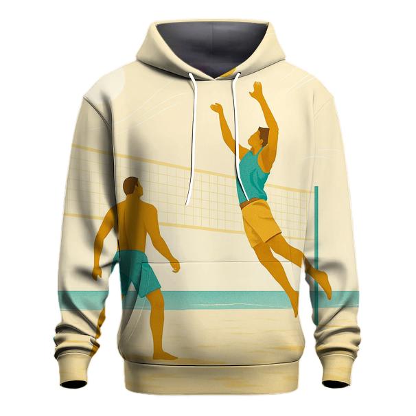 Coastal Beach Volleyball lightweight hoodies