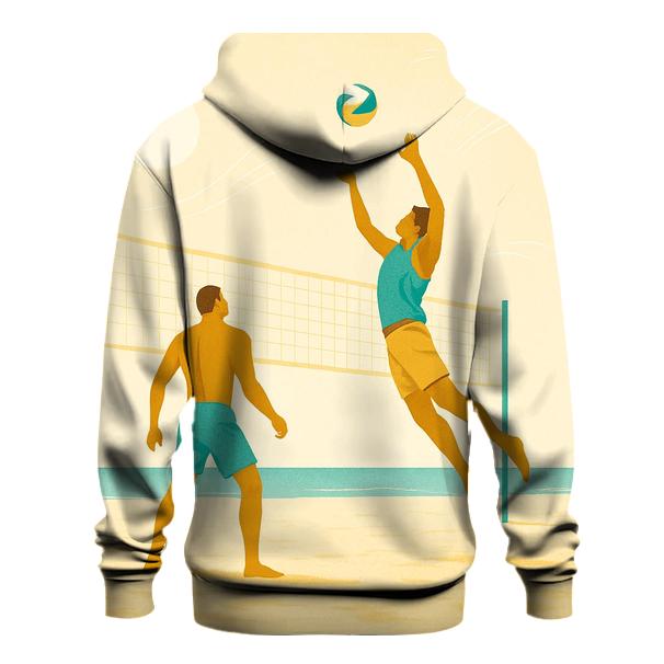 Coastal Beach Volleyball lightweight hoodies