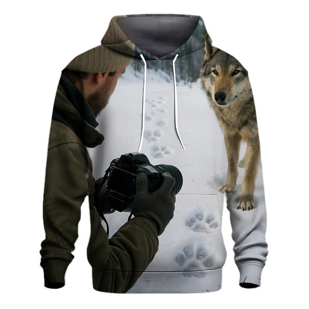Snow Tracking Field Study embroidered hoodies
