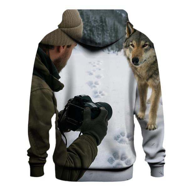 Snow Tracking Field Study embroidered hoodies