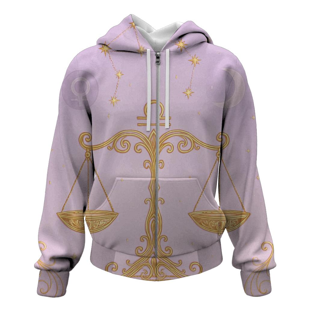 Libra Scales Balance Symbol heavyweight hoodies