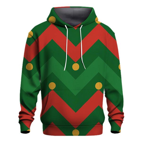 Holly Chevron printed hoodies
