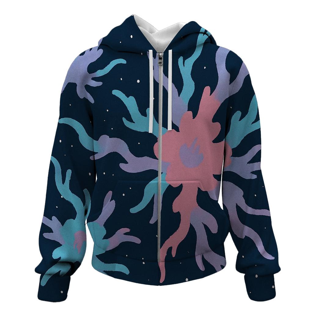 Nebula Filament Bouquet heavyweight hoodies