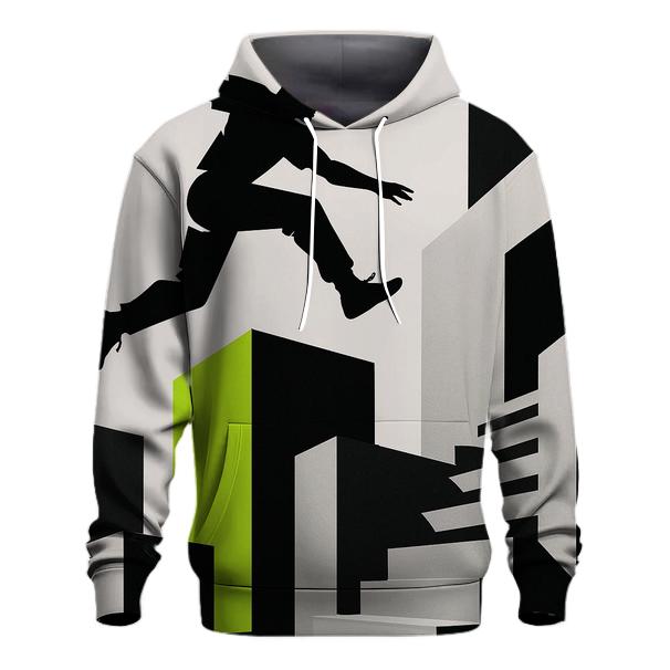 Parkour Urban Geometry graphic hoodies