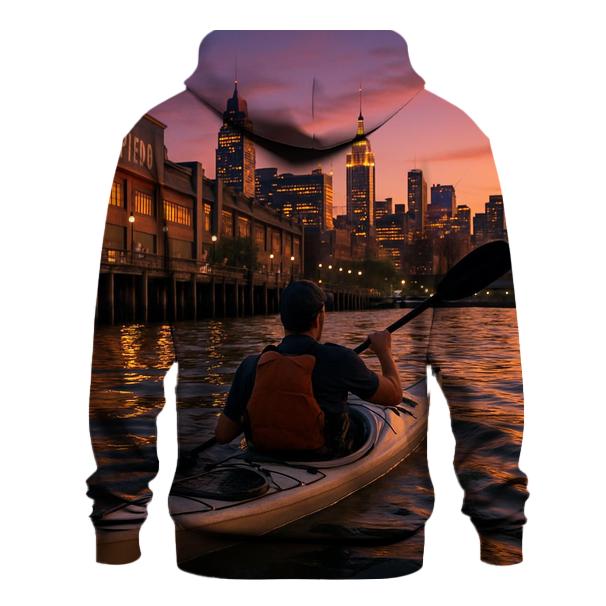 Sunset Kayak Paddle Along Chelsea Piers heavyweight hoodies