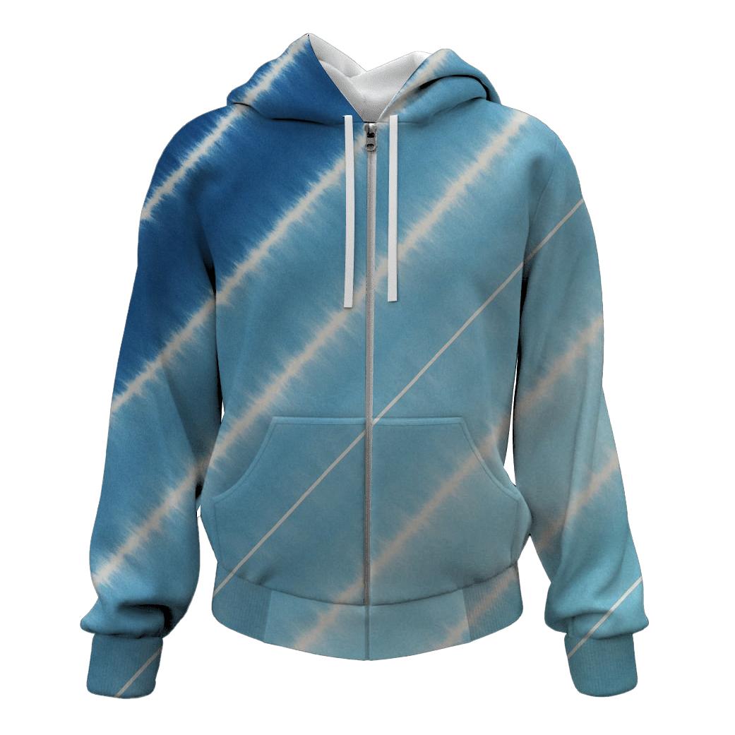 Indigo Arashi Diagonals lightweight hoodies