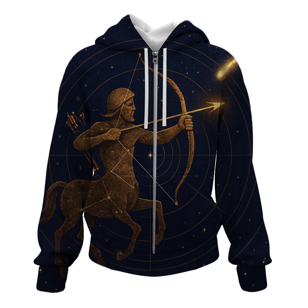 Sagittarius Archer Star Navigator designer hoodies
