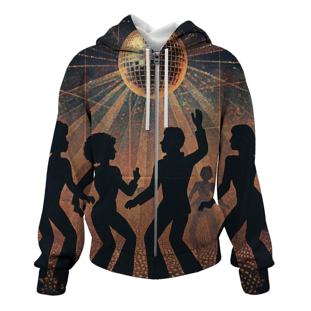 Disco Dot Panorama hoodie styles