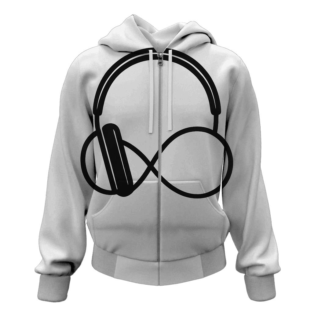 Headphone Loop Minimal lightweight hoodies