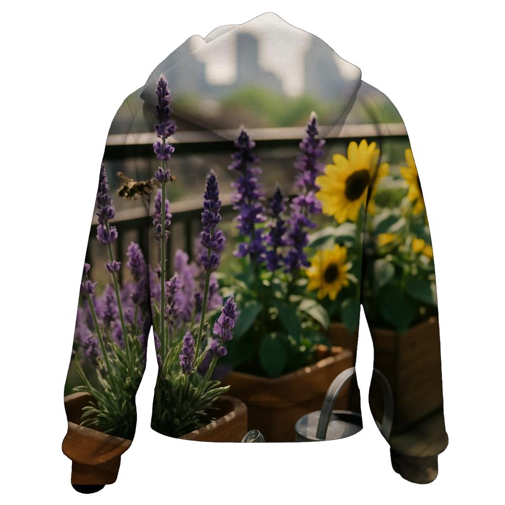Urban Balcony Pollinator Patch lightweight hoodies