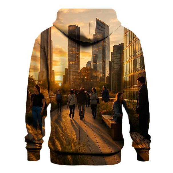 High Line Sunset With Sculptural Skyscrapers graphic hoodies