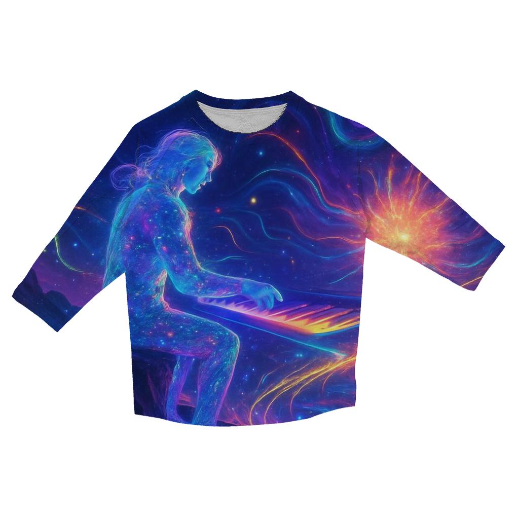 Comet Piano Nocturne personalized 3/4 sleeve tees