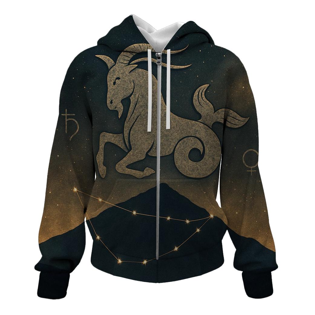 Capricorn Mountain Goat Nebula hoodie designs