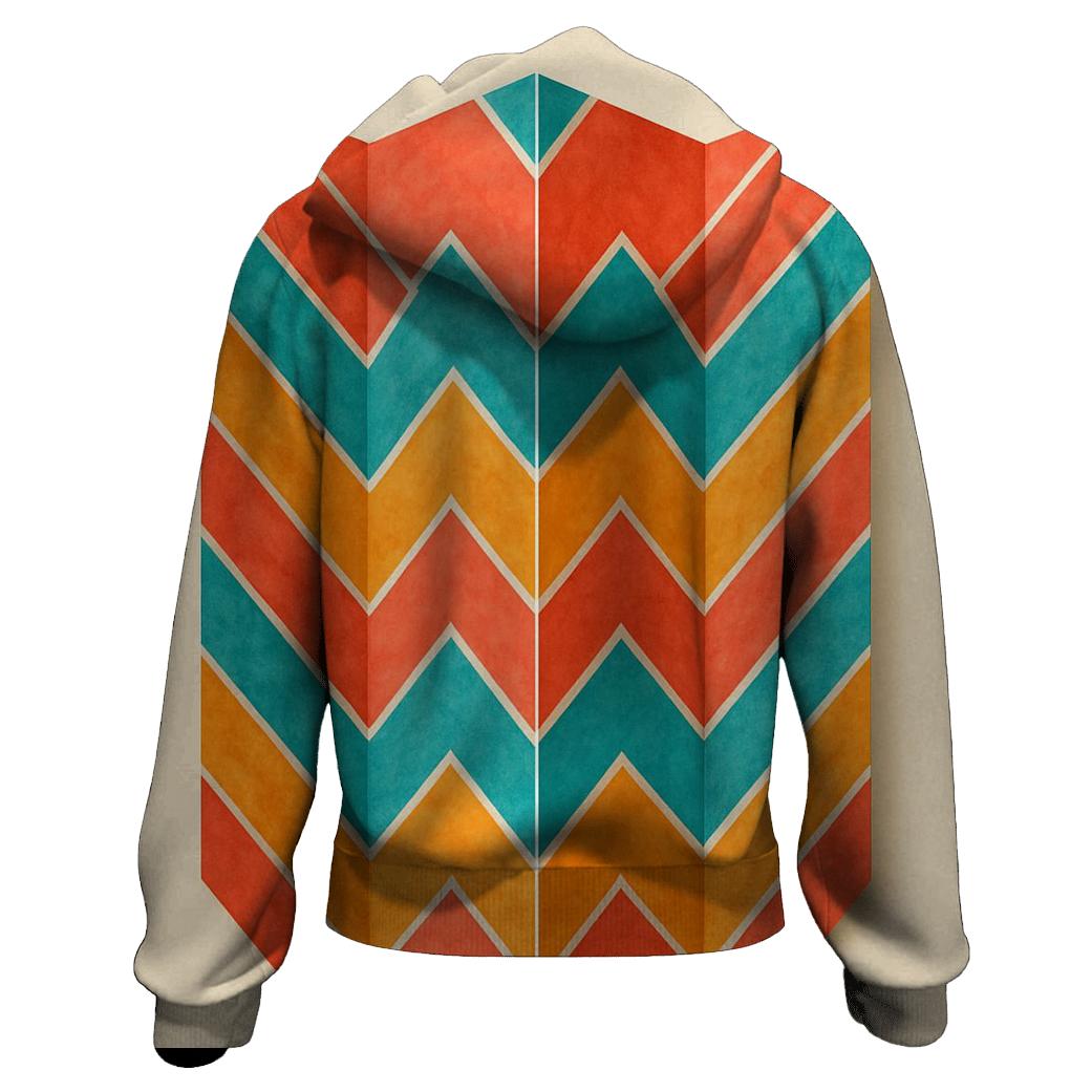 Chevron Accordion Fold premium hoodies